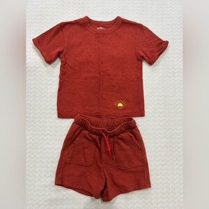 Cat & Jack Brick Red Short Set